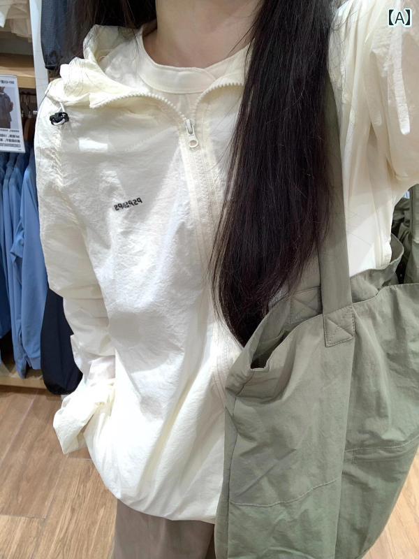 パーカー　薄手　ジャケット アウトドア 美しい 通気性 日焼け防止 服 レディース 夏 ゆったり レジャ..