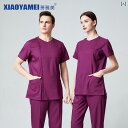作業服 美容 医療 高級 サイド ジッパー 手洗い 服 手術 室 隔離 メンズ レディースの 看護 師 クリニック ユニフォーム 長袖と 半袖