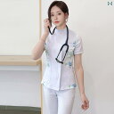 作業服 美容 医療 韓国 スリム ナース ユニフォーム スプリット 女性 医師 看護 師 クリニック 白衣 薬局 美容院 小児 科