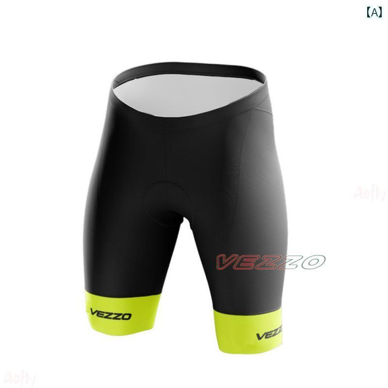 パンツ　スポーツ　ランニング Vezzo 夏用 サイクリング ショーツ 男女兼用 マウンテンバイク サイクリングウェア 通気性 クッション パンツ長 距離用