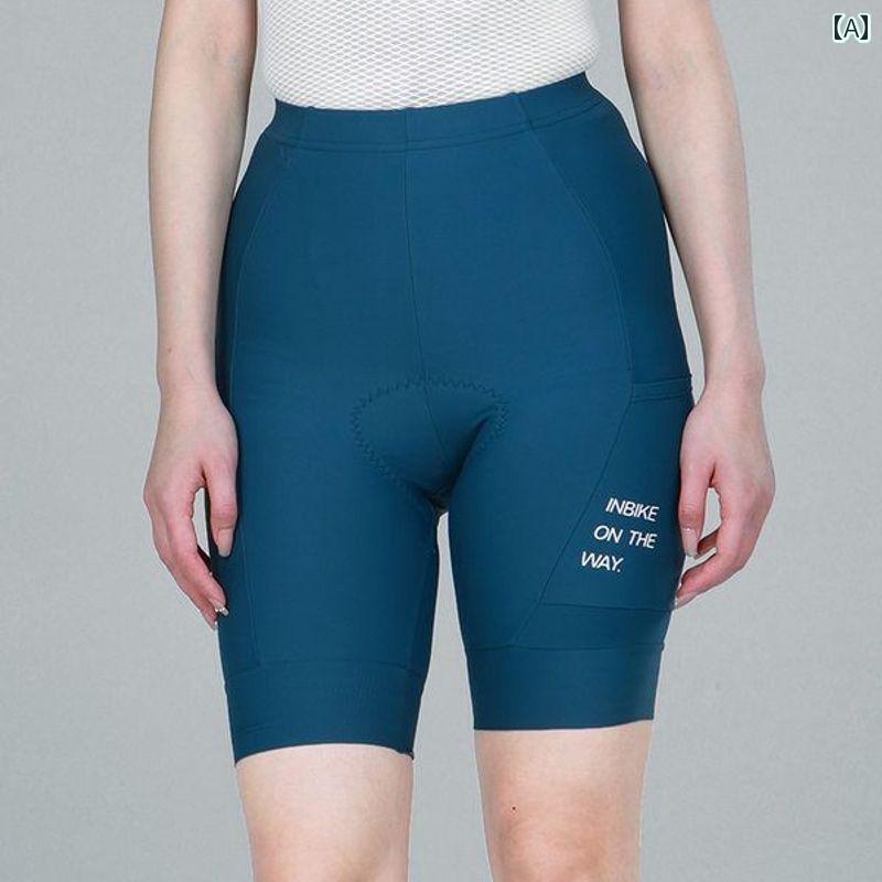 スポーツ　パンツ　フィットネス ラン パダ イン バイク サイクリング ショーツ レディース 2025 夏 ポケット 付き ロード 自転車 ウエスト オーバー オール