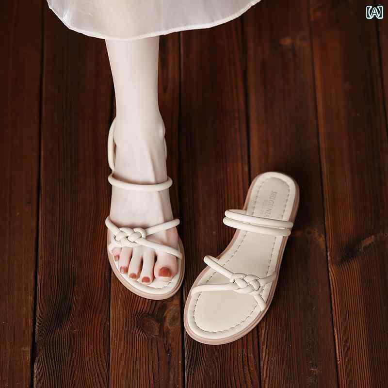 レディース　サンダル　スリッパ アウターと して 履ける 女性用 夏用 ハーフ スリッパ 2025年 足が 疲..