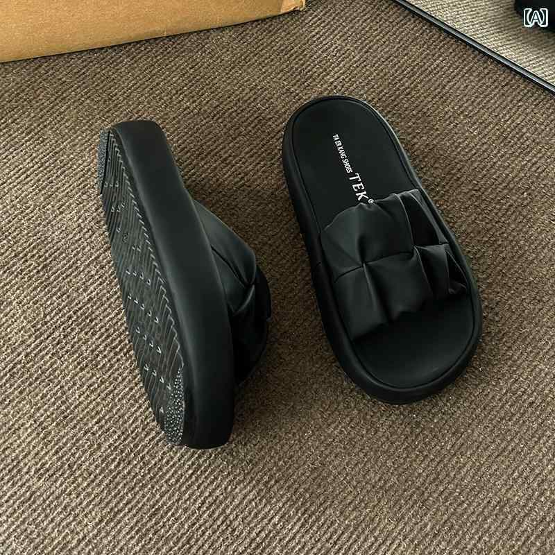 レディース　サンダル　スリッパ 夏の アウトドア用 レディース サンダル 2025年 厚底 カジュアル ビー..