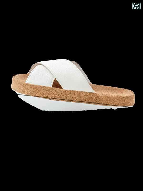 レディース　サンダル　スリッパ 夏の アウトドア用 女性用 スリッパ スタイル で 厚底 滑り止め マイナス ヒール 前部が 高く 後部が 低い 腰椎 矯正 骨盤 傾斜