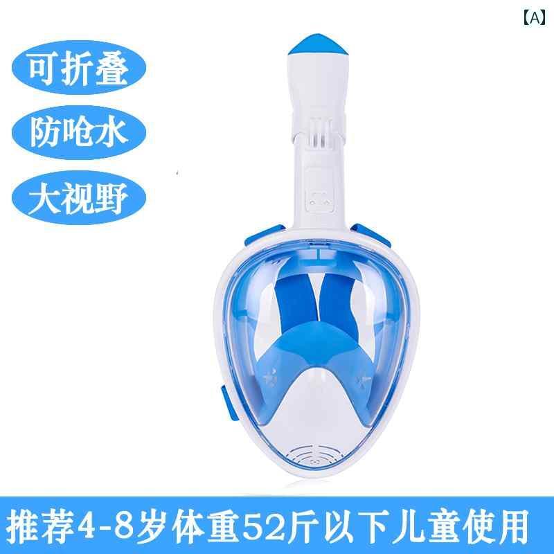 シュノーケリング ゴーグル マリン シュノーケリング サンボ マスク ダイビング ゴーグル フル ドライ シュノーケルセット 子供 大人 フルフェイス 近視 機器