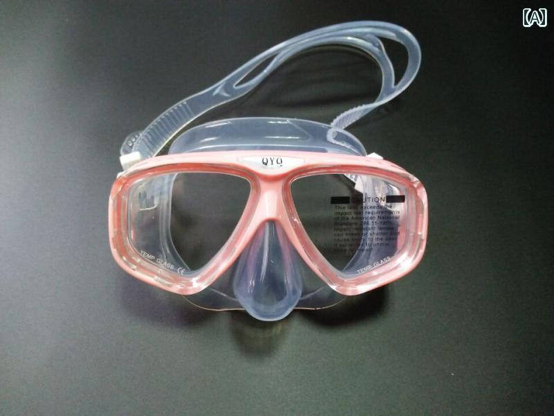 シュノーケリング　ゴーグル　スポーツ QYQ ダイビング ゴーグル シュノーケリング 三 宝 スーツ 大人 子供用 装備 近視 フル ドライ 呼吸 チューブ