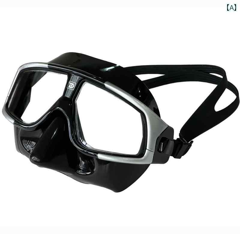 シュノーケリング ゴーグル スポーツ TRUDIVE プロ ダイビング ゴーグル 曇り 止め高 解像度 広角 大人用 フリー シュノーケリング スイミング マスク