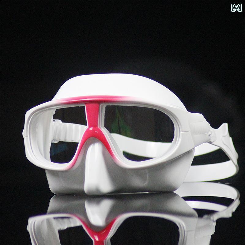 シュノーケリング　ゴーグル　スポーツ プロ フリー ダイビング マスク シリコン ゴーグル低 容量 曇り 止め 水泳 シュノーケリング 装備