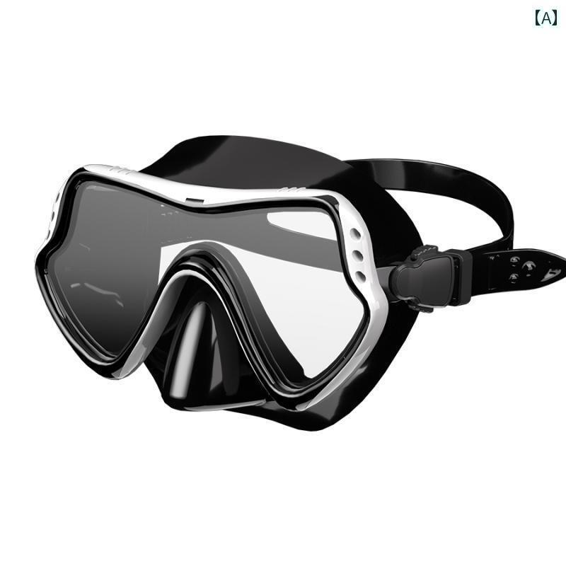 シュノーケリング ゴーグル スポーツ シュノーケリング マスク ダイビング 曇り 止め 窒息 防止 大型 フレーム ゴーグル 水中 呼吸 チューブ フル ドライ スイミング 装備