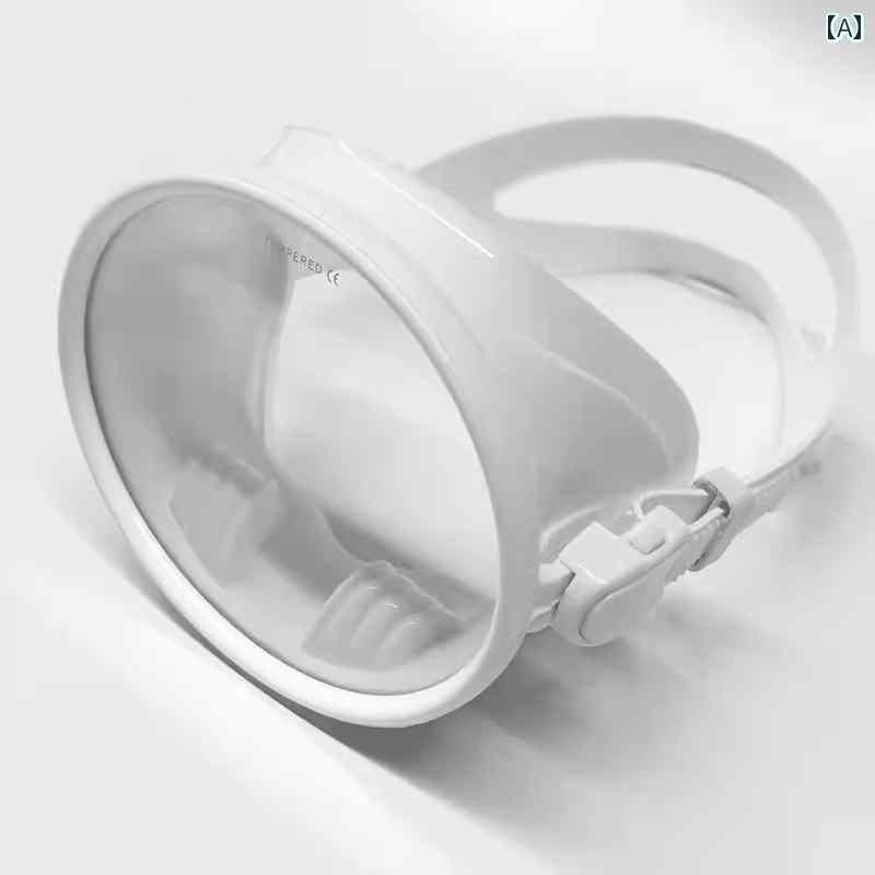 シュノーケリング　ゴーグル　スポーツ 男女兼用 フリー ダイビング マスク レトロ HD 広 視野 角 マー..