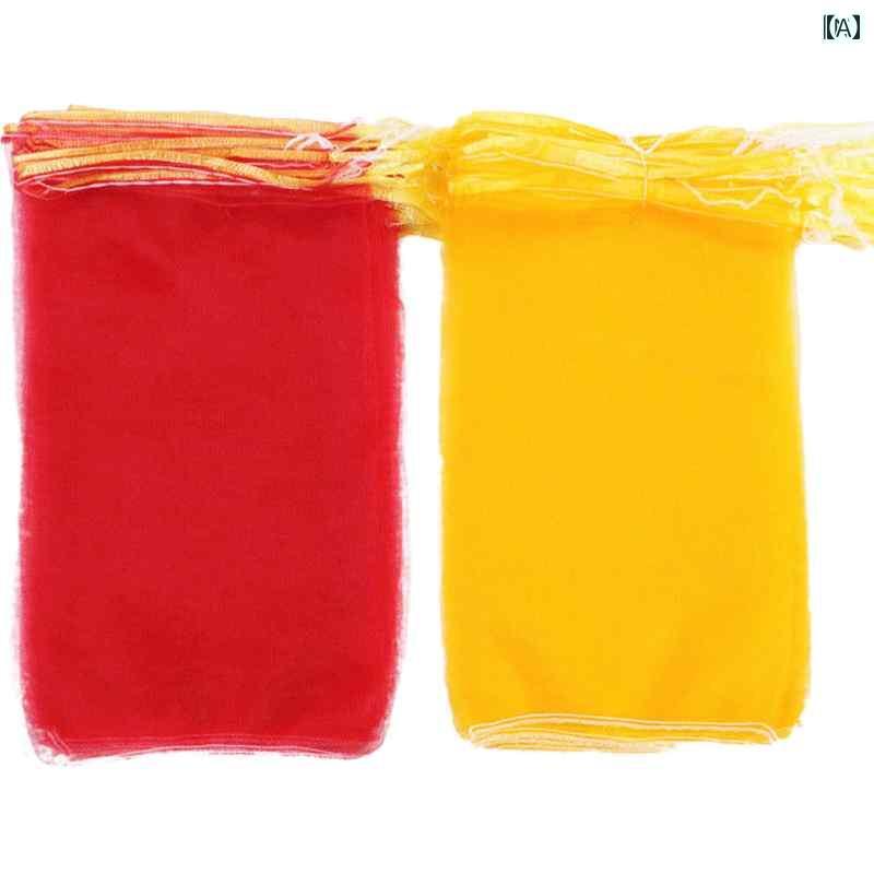 袋　メッシュ　ネット メッシュバッグ高 密度 メッシュ サツマイモ メッシュバッグ リンゴ タマネギ バッグ ジャモ フルーツ 糸 巾着 織り