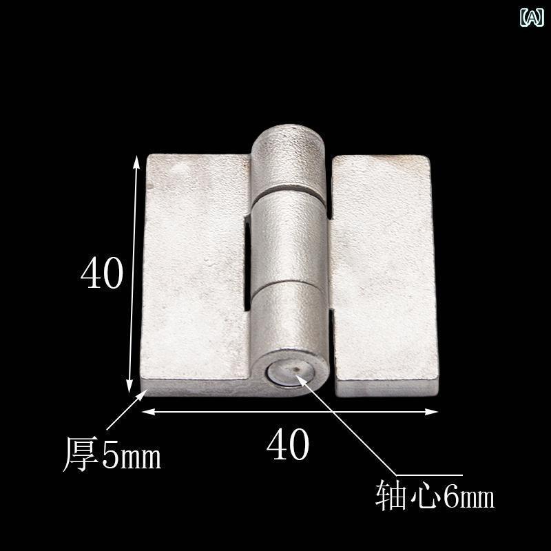 金具　取付　ヒンジ 304 ステンレスの 穴なしの 頑丈な 溶接 ヒンジ 小型 厚手 40 / 50