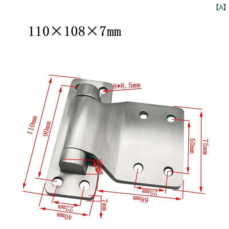 金具　取付　ヒンジ 304 ステンレス 拡大 厚手 ヒンジ ヘビーデューティー 防火 扉
