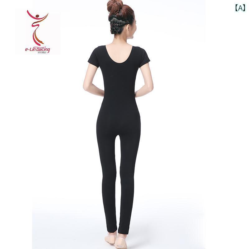 フィットネス　レディース　ウェア　パンツ バレエ ジャンプスーツ レディース コットン 大人 ボディ ..