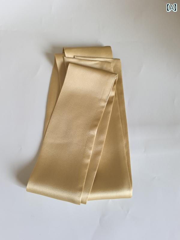 リボン　アクセサリー　ロープ 厚手 シルクスカーフ 100 % マルベリー シルク 二 重層 レディース スカ..