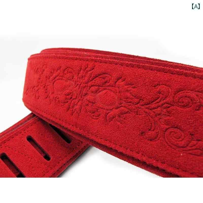 ショルダー　ロープ　ストラップ Vorson ギター ストラップ エレクトリック ベース ブラック ケース C 7