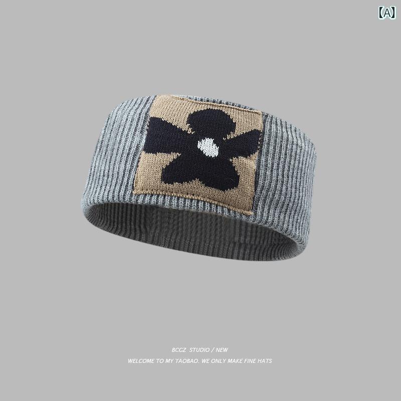 ターバン　帽子　スカーフ の ヘッド バンド 女性用 スポーツ ファッション 花柄 アウターウェア ニッ..