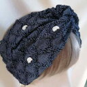 ターバン 帽子 スカーフ ミス ユーアン 単品 チェンマイ 象 デニム ワイド ヘア バンド ヘッド