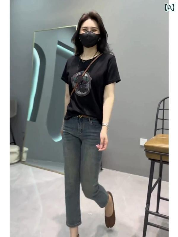 レディース　カジュアル　ファッション 2025夏の ネットの 年齢を 縮める小 湘 風 ツーピース スーツ 女性 夏服 セット 洋風 ファッション