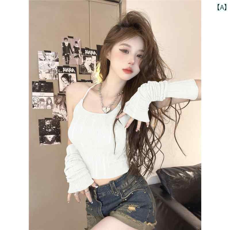 サイクリング　ビブ　メンズ 夏用の 女性用 無地 ニットキャミソール ベスト 魅惑的 ホット ガール ス..