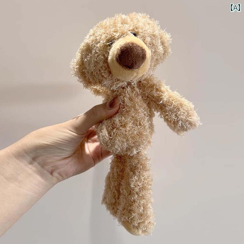 ぬいぐるみ　アクセサリー　かわいい ふわふわの 茶色の クマの ピン ペンダント かわいい 服 動物 ブローチ スーツ アクセサリー カップル