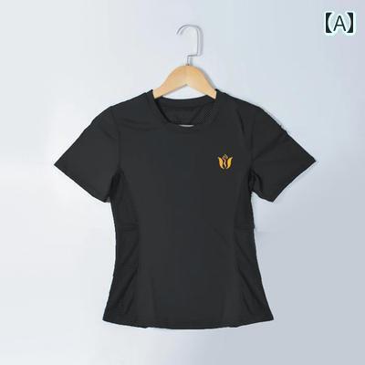 レディース　半袖　ショート クール 冷感 速乾 カジュアル スポーツ スーツ レディース 夏 薄手 スリム..