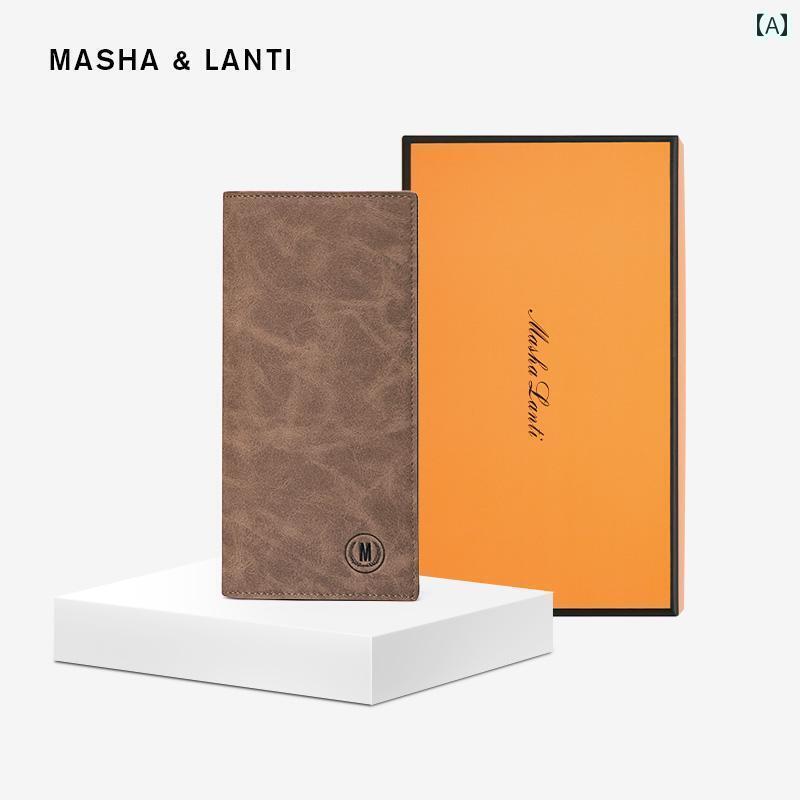 マネー　クリップ　財布 財布 メンズ ロング 薄型大容量 カードホルダー 紙幣 ホルダー 夫と ボーイフレンドの