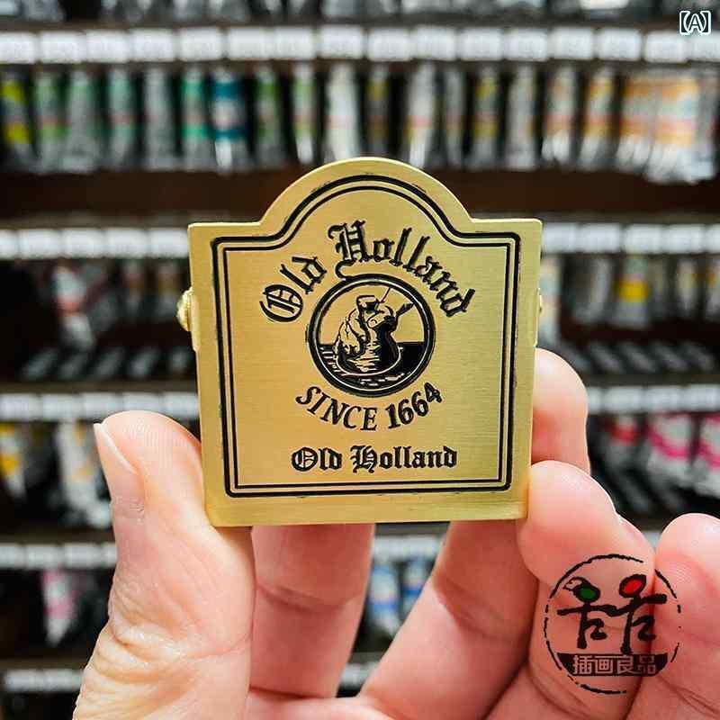 マネー　クリップ　財布 オールド ホランド 銅 クリップ レトロ 絵画 固定 収納 フォルダー アート 学生用