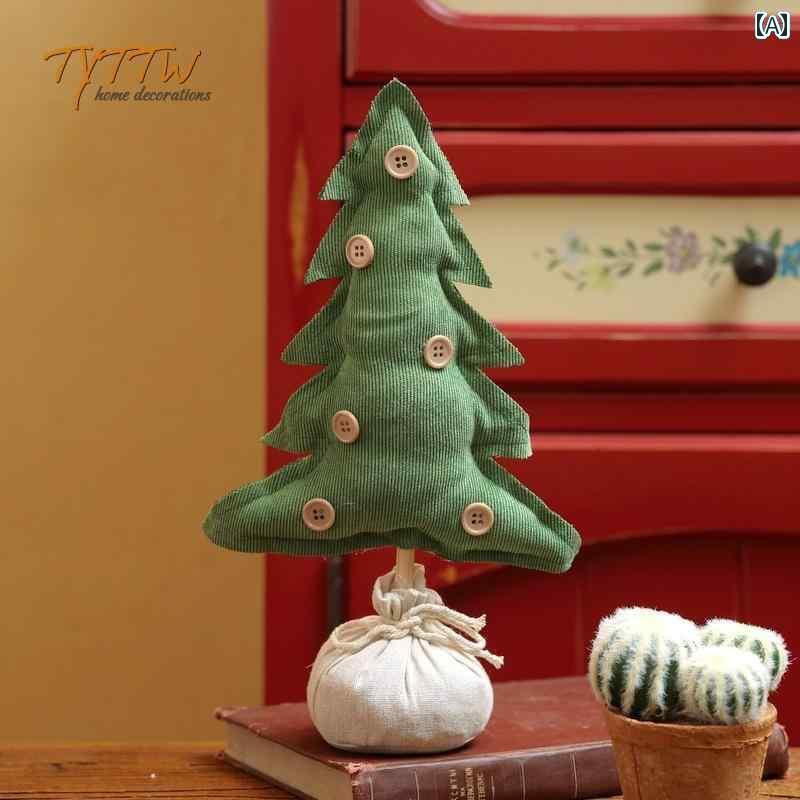 装飾 飾り ディスプレイ 緑の おとぎ話の 森 布 ツリー ホームデコレーション 小道具 ショーウィンドウ デコレーション ギフト