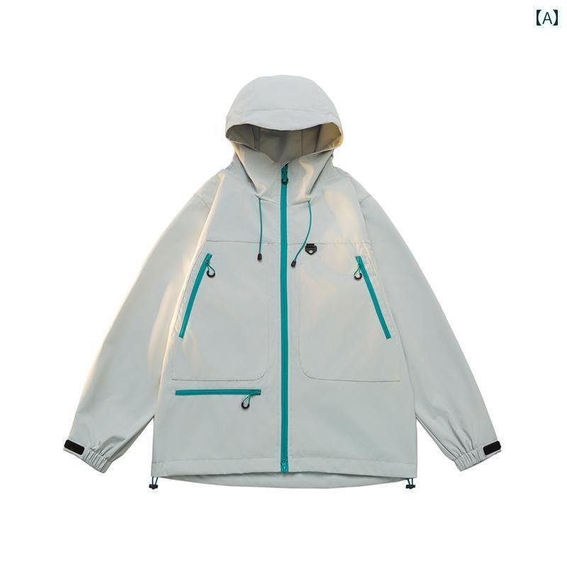 カップル　ユニセックス　ウェア 武 功 山 ハイキング キャンプ ジャケット 2025 男女兼用 防風 防水 登山 服 四川 西部 観光 春