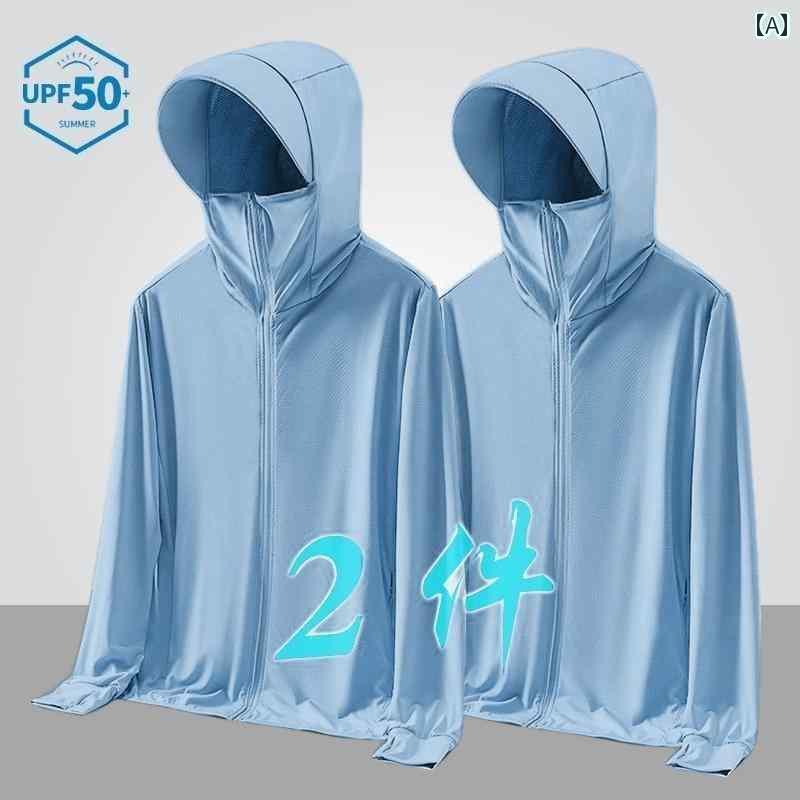 カップル　ユニセックス　ウェア アウトドア 冷感 ドライ 日焼け防止 衣類 メンズ レディース メッシュ..