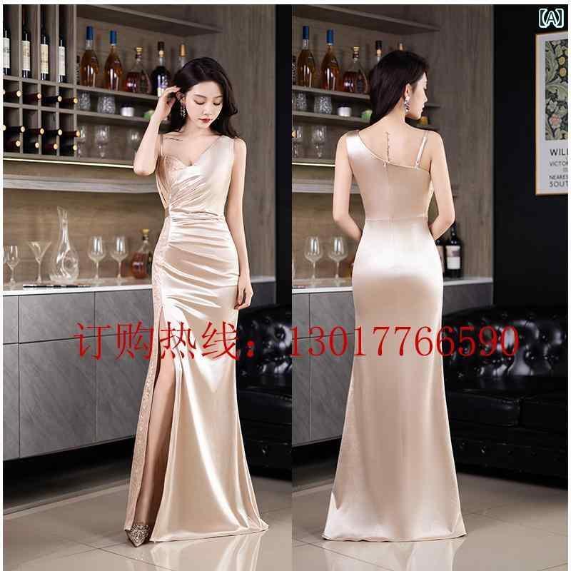 ドレス　ウェイター　レディース の ナイトクラブ KTV 女性 バー 広報 美容 イブニングドレス フットス..