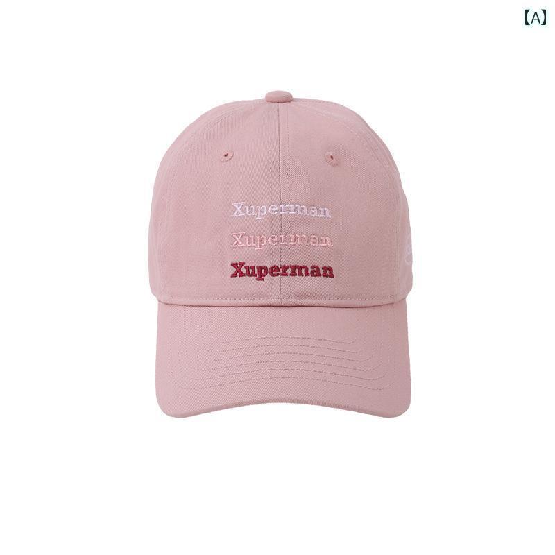 野球　道具　練習 Xuperman グラデーション カラフル ロゴ 刺繍 野球帽 ファッション 大きい 頭囲 春夏 つば 広