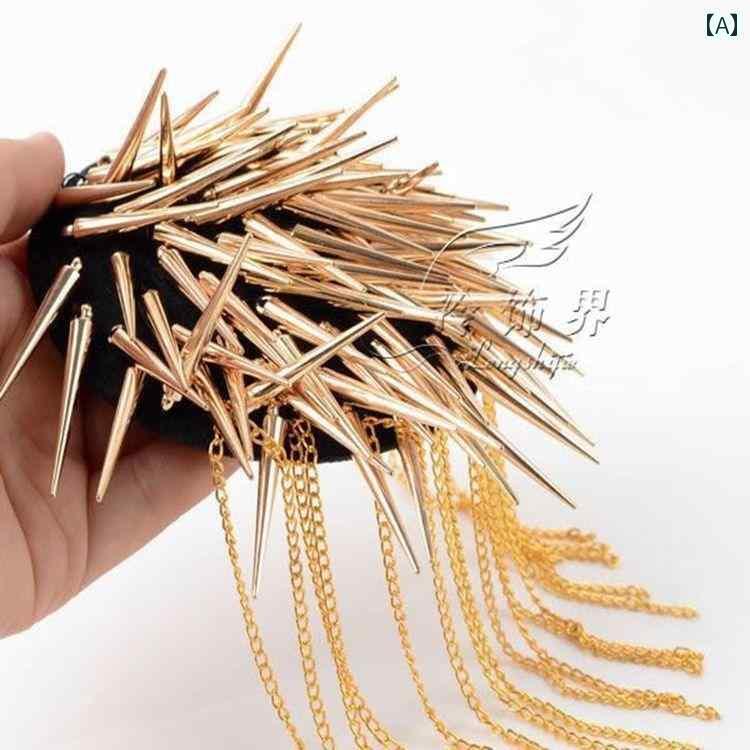 アクセサリー タッセル ピン 韓国 英国 ブローチ メンズ 小さい スーツ ジャケット スタッズ ロング タッセル エポレット レザーアクセサリー マスターオブセレモニー ミーティング パフォーマンス 女性