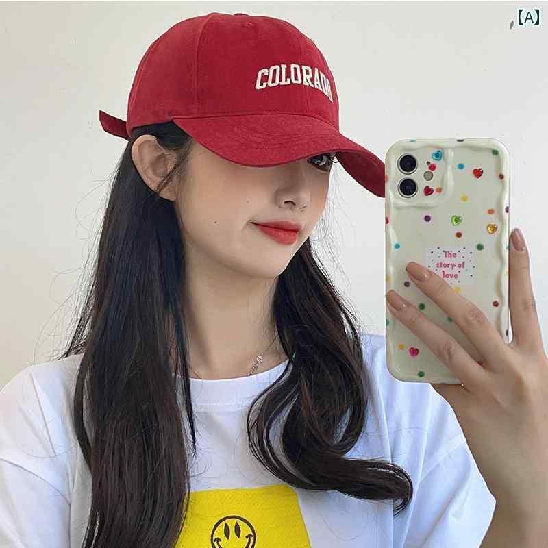 メンズ　帽子　キャップ 深めの トップに ワイン レッドの キャップ 大きめの 頭囲 小さい サンシェー..