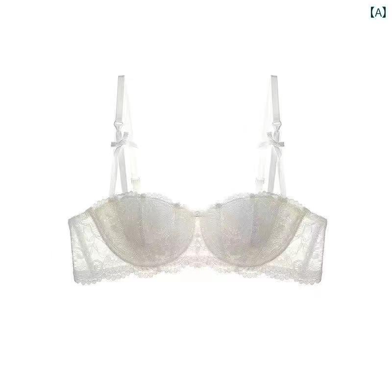 ブラ　レース　下着 フランスの 魅惑的 の レースの 下着 大きいサイズ CD カップ 大きい 胸 小さい ハ..
