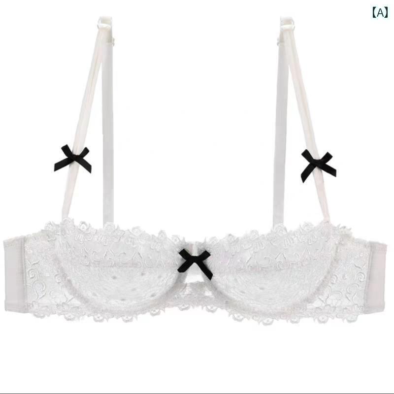 ランジェリー　下着　レース 魅惑的 レースの 大きい 胸は レディース 小さい 下着 大きいサイズ 横 乳..