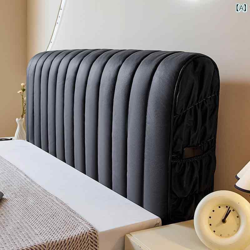 ベッド　カバー　 テクノロジー 布 ベッド ヘッド カバー ソフト ダストカバー 醜い 遺物を 隠す レザー 木製 バック ユニバーサル 2024