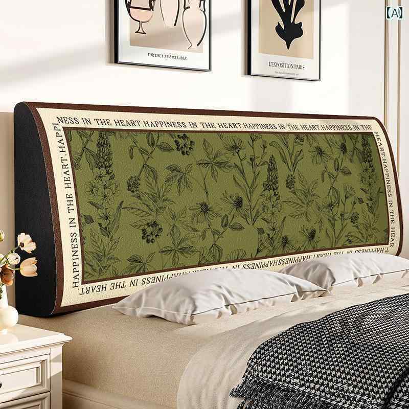 ベッド　カバー　 アメリカン ベッド ヘッド カバー 2024 オールインクルーシブ ユニバーサル ハイエンド 雰囲気 バックレスト 保護 醜い アーティファクトを 隠す