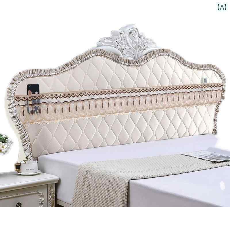 ベッド　カバー　 ベッド ヘッド カバー 湾曲 した 半円形の 木製 厚手 フル 背もたれ ソフト バッグ ..