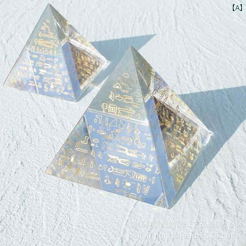 飾り 歴史 聖書 ピラミッド 高級 クリスタル オフィス デスク トップ 装飾 デコレーション ギフト