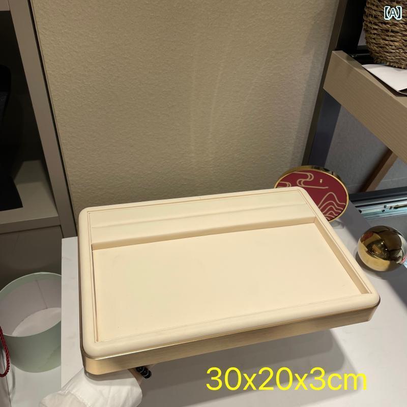 ケース　革　収納 ジュエリー トレイ ストア ディスプレイ PU レザー メタルフレーム リング ネックレ..