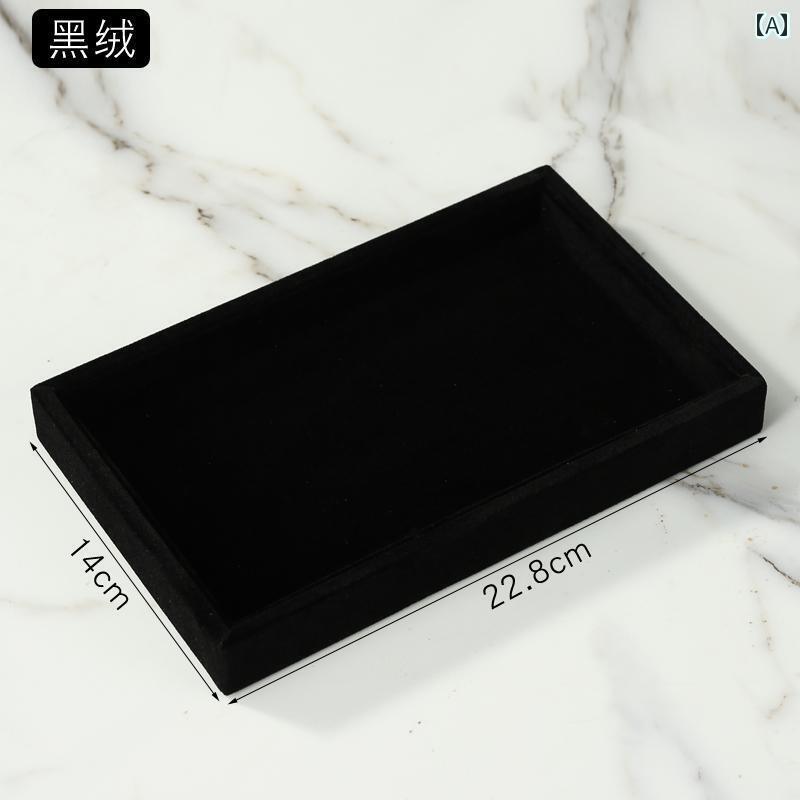 ケース　革　収納 フランネル ジュエリー ディスプレイ トレイ グラス 時計 プレート 小道具 リング 収..