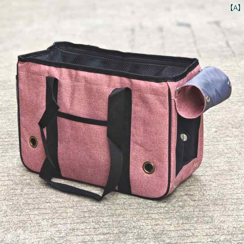 ハーネス　犬用　リード ペット バッグ ポータブル 猫 犬 ハンドバッグ 旅行 通気性 テイクアウト