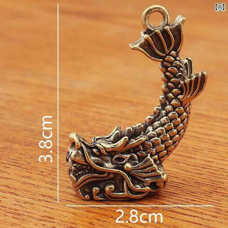 アンティーク　雑貨　DIY チ ウェン 装飾品 キッチン 真鍮 蛇口 魚 ドラゴン ホーム アクセサリー 工芸..