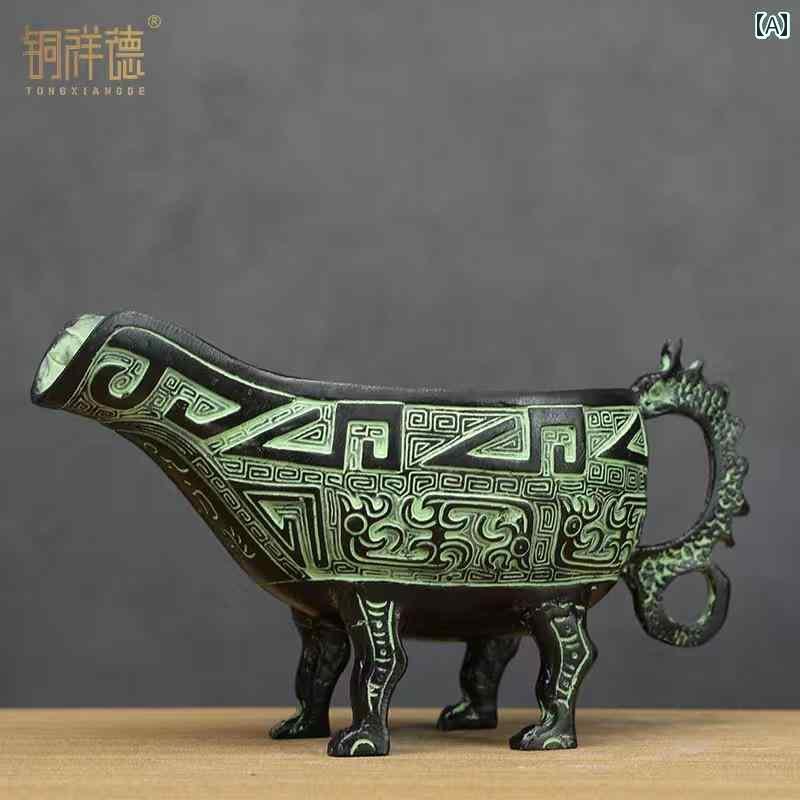 アンティーク　雑貨　飾り 伝統的な 中国 周代 漢 唐代の ウェディング アンティークブロンズ 小道具 ..