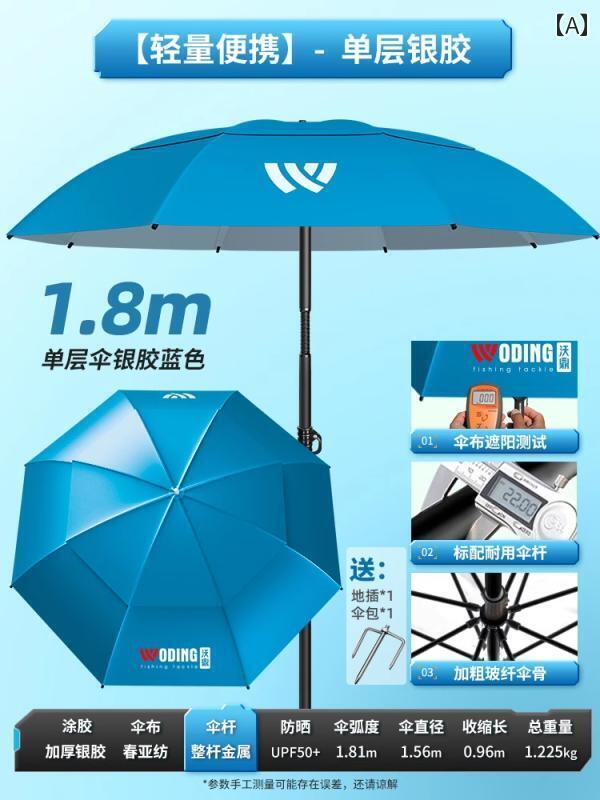 パラソル　日傘　傘 Woding 釣り 傘 2025 屋外な パラソル 厚手 日焼け防止と 暴風 雨に 強い 松葉杖 ..