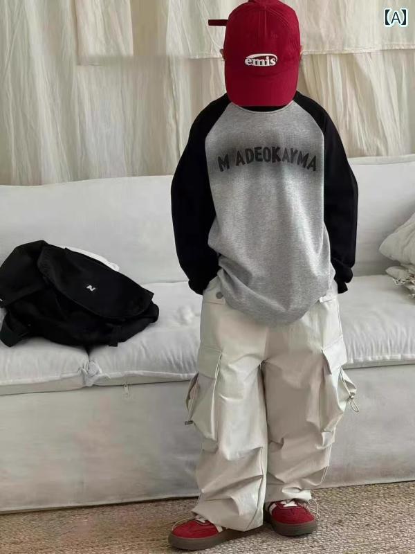 子供服　カジュアル　かわいい スポット ボラボラ 韓国 子供服 2025 春 Tシャツ 男の子と 女の子用 ラ..