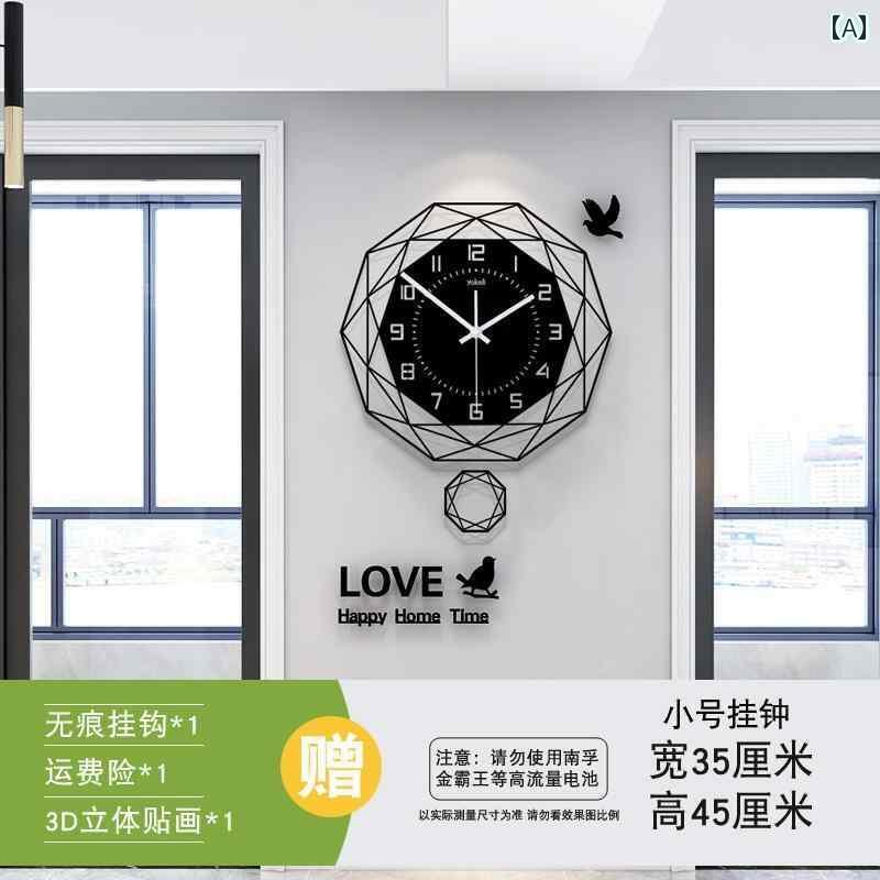壁掛け 時計 おしゃれ Ya Keli 時計 壁掛け リビング ルーム シンプル ファッション ホーム モダン 個性 クォーツ(3)