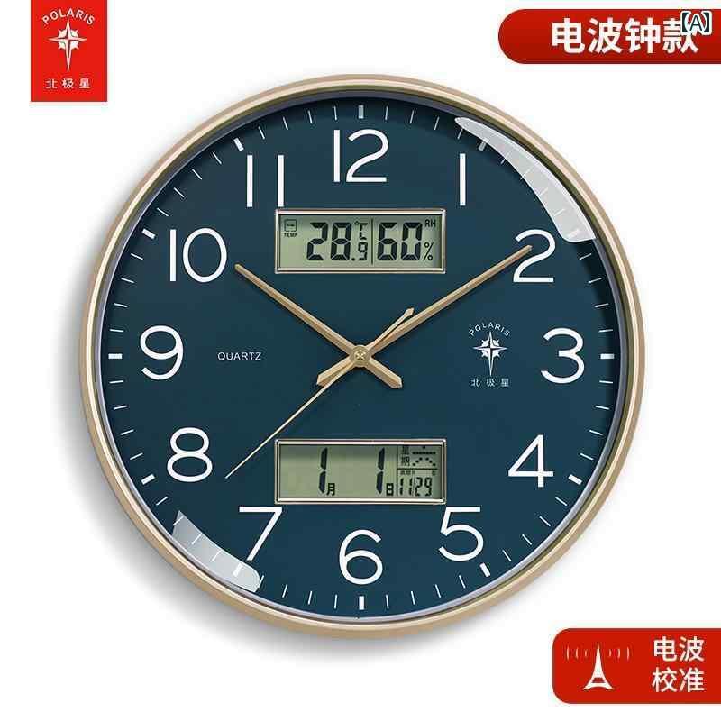 壁掛け 時計 おしゃれ ポラリス 壁掛け 時計 リビング ルーム用 スマート 電波 2025年新 自動 時刻(3)
